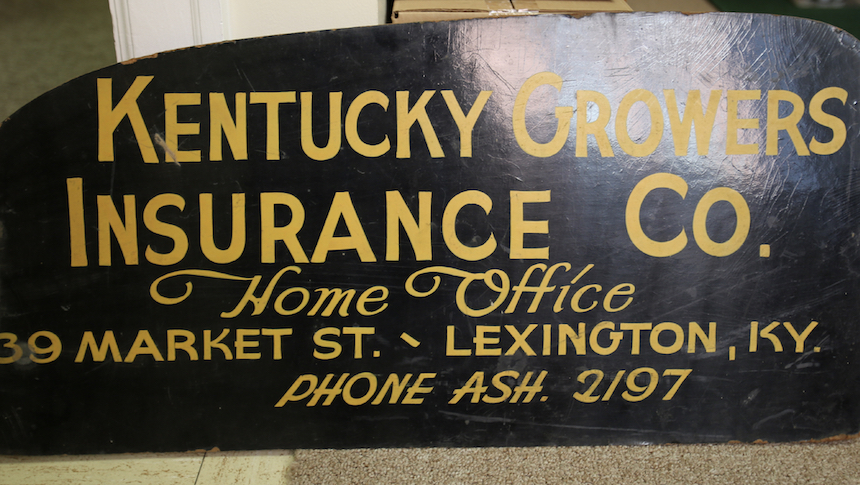 Kentucky Growers Insurance Company sign